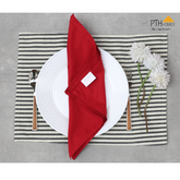 Red Table Napkins - Set of 6